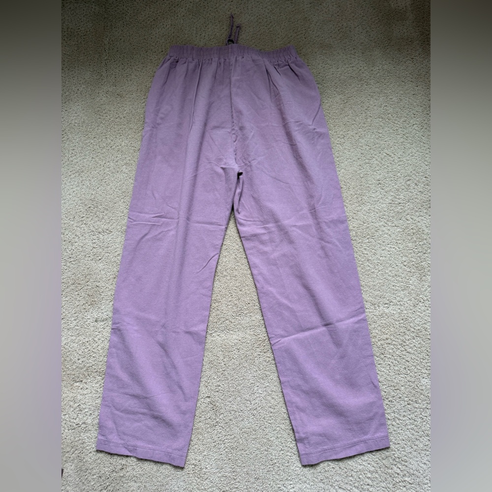 SHEIN Mauve Textured Pants - Picture 8 of 9